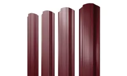 Штакетник Прямоугольный фигурный 0,5 Satin Matt TX RAL 3005 красное вино купить в екатеринбурге