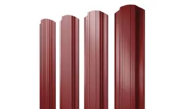 Штакетник Прямоугольный фигурный 0,5 Satin RAL 3011 коричнево-красный купить в екатеринбурге