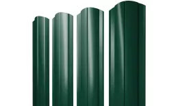 Штакетник Круглый фигурный 0,5 Satin Matt RAL 6005 зеленый мох купить в екатеринбурге