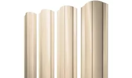 Штакетник Круглый фигурный 0,5 Satin RAL 1015 светлая слоновая кость купить в екатеринбурге
