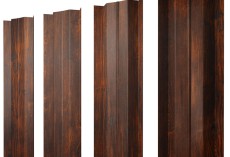 Штакетник М-образный В с прямым резом 0,45 Print Elite Chestnut Wood купить 