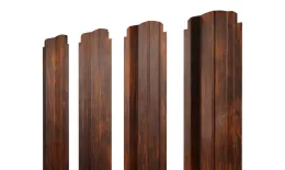 Штакетник П-образный B фигурный 0,45 Print Elite Chestnut Wood купить в екатеринбурге