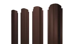 Штакетник П-образный А фигурный 0,5 Satin Matt TX RAL 8017 шоколад купить в екатеринбурге