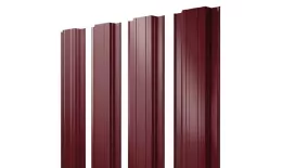 Штакетник Прямоугольный с прямым резом 0,5 Satin Matt RAL 3005 красное вино купить в екатеринбурге