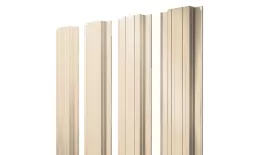Штакетник Прямоугольный с прямым резом 0,5 Satin RAL 1015 светлая слоновая кость купить в екатеринбурге