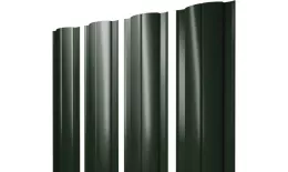 Штакетник Круглый с прямым резом 0,5 GreenCoat Pural BT RR 11 темно-зеленый (RAL 6020 хромовая зелень) купить в екатеринбурге