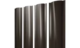 Штакетник Круглый с прямым резом 0,5 GreenCoat Pural BT RR 32 темно-коричневый (RAL 8019 серо-коричневый) купить в екатеринбурге