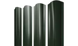 Штакетник Круглый фигурный 0,5 GreenCoat Pural BT RR 11 темно-зеленый (RAL 6020 хромовая зелень) купить в екатеринбурге