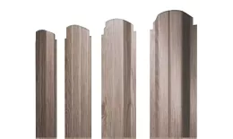 Штакетник П-образный А фигурный 0,45 Print-Double Elite White Wood купить в екатеринбурге