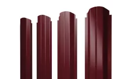 Штакетник П-образный А фигурный 0,5 PurLite Matt RAL 3005 красное вино купить в екатеринбурге