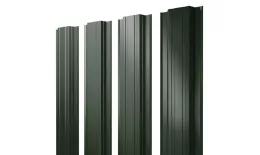 Штакетник Прямоугольный с прямым резом 0,5 GreenCoat Pural BT RR 11 темно-зеленый (RAL 6020 хромовая зелень) купить в екатеринбурге