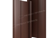 Штакетник металлический МЕТАЛЛ ПРОФИЛЬ ELLIPSE-T 19х126 (ПЭД-01-8017\8017-0.45) купить 