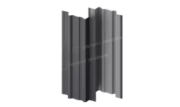 Штакетник металлический МЕТАЛЛ ПРОФИЛЬ TRAPEZE-T 16,5х118 (VALORI-20-Grey-0.5) купить в екатеринбурге