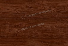 Штакетник металлический МЕТАЛЛ ПРОФИЛЬ ELLIPSE-O 19х126 (ECOSTEEL-01-МореныйДуб-0.5) купить 