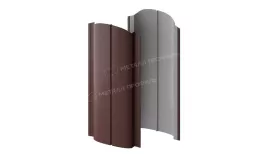 Штакетник металлический МЕТАЛЛ ПРОФИЛЬ ELLIPSE-O 19х126 (VikingMP-01-RR32-0.45) купить в екатеринбурге