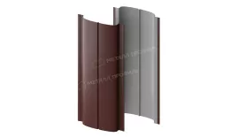 Штакетник металлический МЕТАЛЛ ПРОФИЛЬ ELLIPSE-T 19х126 NormanMP (ПЭ-01-RR32-0.5) купить в екатеринбурге