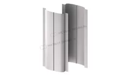 Штакетник металлический МЕТАЛЛ ПРОФИЛЬ ELLIPSE-T 19х126 NormanMP (ПЭ-01-9006-0.5) купить в екатеринбурге