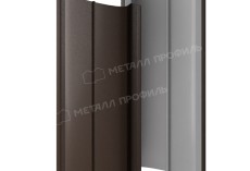 Штакетник металлический МЕТАЛЛ ПРОФИЛЬ ELLIPSE-T 19х126 (VALORI-20-DarkBrown-0.5) купить 