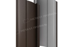 Штакетник металлический МЕТАЛЛ ПРОФИЛЬ ELLIPSE-O 19х126 (VALORI-20-DarkBrown-0.5) купить 