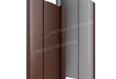 Штакетник металлический МЕТАЛЛ ПРОФИЛЬ ELLIPSE-O 19х126 (VALORI-20-Brown-0.5) купить 