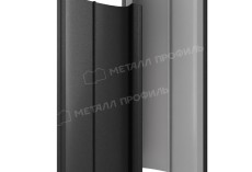 Штакетник металлический МЕТАЛЛ ПРОФИЛЬ ELLIPSE-T 19х126 (VALORI-20-DarkGrey-0.5) купить 