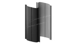 Штакетник металлический МЕТАЛЛ ПРОФИЛЬ ELLIPSE-T 19х126 (VALORI-20-DarkGrey-0.5) купить в екатеринбурге