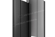 Штакетник металлический МЕТАЛЛ ПРОФИЛЬ ELLIPSE-O 19х126 (VALORI-20-DarkGrey-0.5) купить 