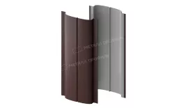 Штакетник металлический МЕТАЛЛ ПРОФИЛЬ ELLIPSE-T 19х126 (VikingMP E-20-8019-0.5) купить в екатеринбурге