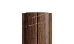 Штакетник металлический МЕТАЛЛ ПРОФИЛЬ ELLIPSE-T 19х126 (ECOSTEEL_MA-01-МореныйДуб-0.5) купить в екатеринбурге