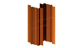 Штакетник металлический МЕТАЛЛ ПРОФИЛЬ TRAPEZE-T 16,5х118 (AGNETA-03-Copper\Copper-0.5) купить в екатеринбурге