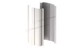 Штакетник металлический МЕТАЛЛ ПРОФИЛЬ ELLIPSE-T 19х126 (PURMAN-20-9010-0.5) купить в екатеринбурге