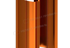 Штакетник металлический МЕТАЛЛ ПРОФИЛЬ ELLIPSE-T 19х126 (AGNETA-03-Copper\Copper-0.5) купить 