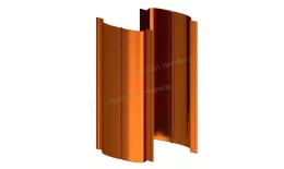 Штакетник металлический МЕТАЛЛ ПРОФИЛЬ ELLIPSE-T 19х126 (AGNETA-03-Copper\Copper-0.5) купить в екатеринбурге