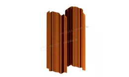 Штакетник металлический МЕТАЛЛ ПРОФИЛЬ LАNE-O 16,5х99 (AGNETA-03-Copper\Copper-0.5) купить в екатеринбурге