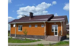 ЭкоБрус 0,345 Gofr 0,45 Drap с пленкой RAL 8004 терракота купить в екатеринбурге