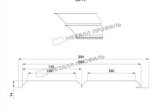 Сайдинг МЕТАЛЛ ПРОФИЛЬ Lбрус-15х240 (VALORI-20-DarkBrown-0.5) купить 