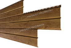 Сайдинг МЕТАЛЛ ПРОФИЛЬ Lбрус-XL-14х335 (ECOSTEEL_MA-01-МореныйДуб-0.5) купить 