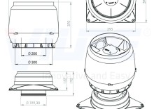 Вентилятор ЕСо 250 S + основание красный купить 