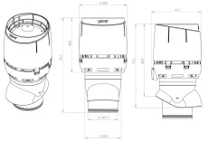 Вентиляционный выход FLOW XL-250/ИЗ/500 кирпичный купить 