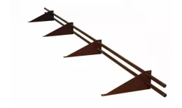Снегозадержатель трубчатый для керамической черепицы Стандарт RAL 8017 3м (профиль до 74мм) купить в екатеринбурге