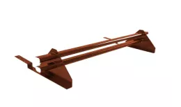 Снегозадержатель трубчатый для композитной черепицы RAL 8004 (1м) купить в екатеринбурге