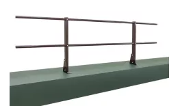 Ограждение кровельное для парапета на плоскую кровлю RAL 8017 (2,0х0,6м) купить в екатеринбурге