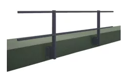 Ограждение кровельное для парапета с боковым креплением RAL 7024 (2,0х1,2) купить в екатеринбурге