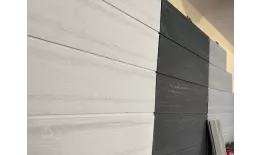 Фиброцементный сайдинг FCS wood click шип-паз ФАКТУРА ДЕРЕВА серый в массе купить в екатеринбурге