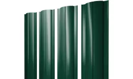 Штакетник Круглый с прямым резом 0,5 Satin Matt RAL 6005 зеленый мох купить в екатеринбурге