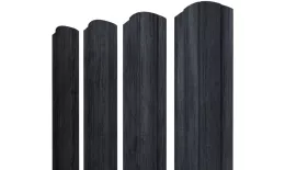 Штакетник Круглый фигурный 0,45 Print Premium Grey Wood TwinColor купить в екатеринбурге
