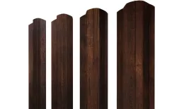 Штакетник М-образный B фигурный 0,45 Print Premium Cherry Wood Dark FTC купить в екатеринбурге