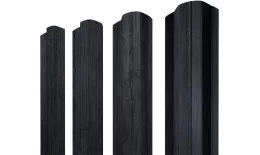 Штакетник М-образный B фигурный 0,45 Print Premium Grey Wood TwinColor купить в екатеринбурге