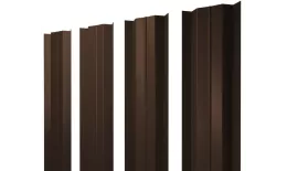 Штакетник М-образный В с прямым резом 0,45 Drap-double TX RAL 8017 шоколад купить в екатеринбурге