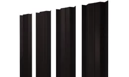 Штакетник М-образный В с прямым резом 0,5 Satin Matt TX RAL 9005 черный купить в екатеринбурге